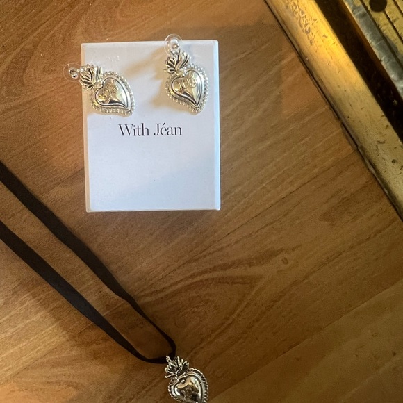 With Jean Earrings and Necklace - Picture 2 of 3